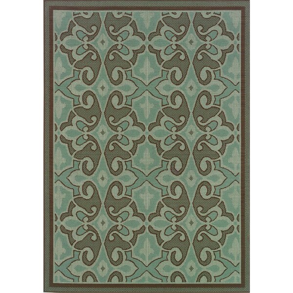 Sphinx By Oriental Weavers Rug, Montego 2335L 2x8 Rectangle - Blue/ Brown-Polypropylene M2335L068230ST - main